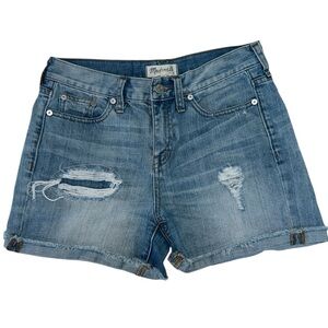 Madewell Women's Blue Denim Jean Cut-Off Shorts Size 26